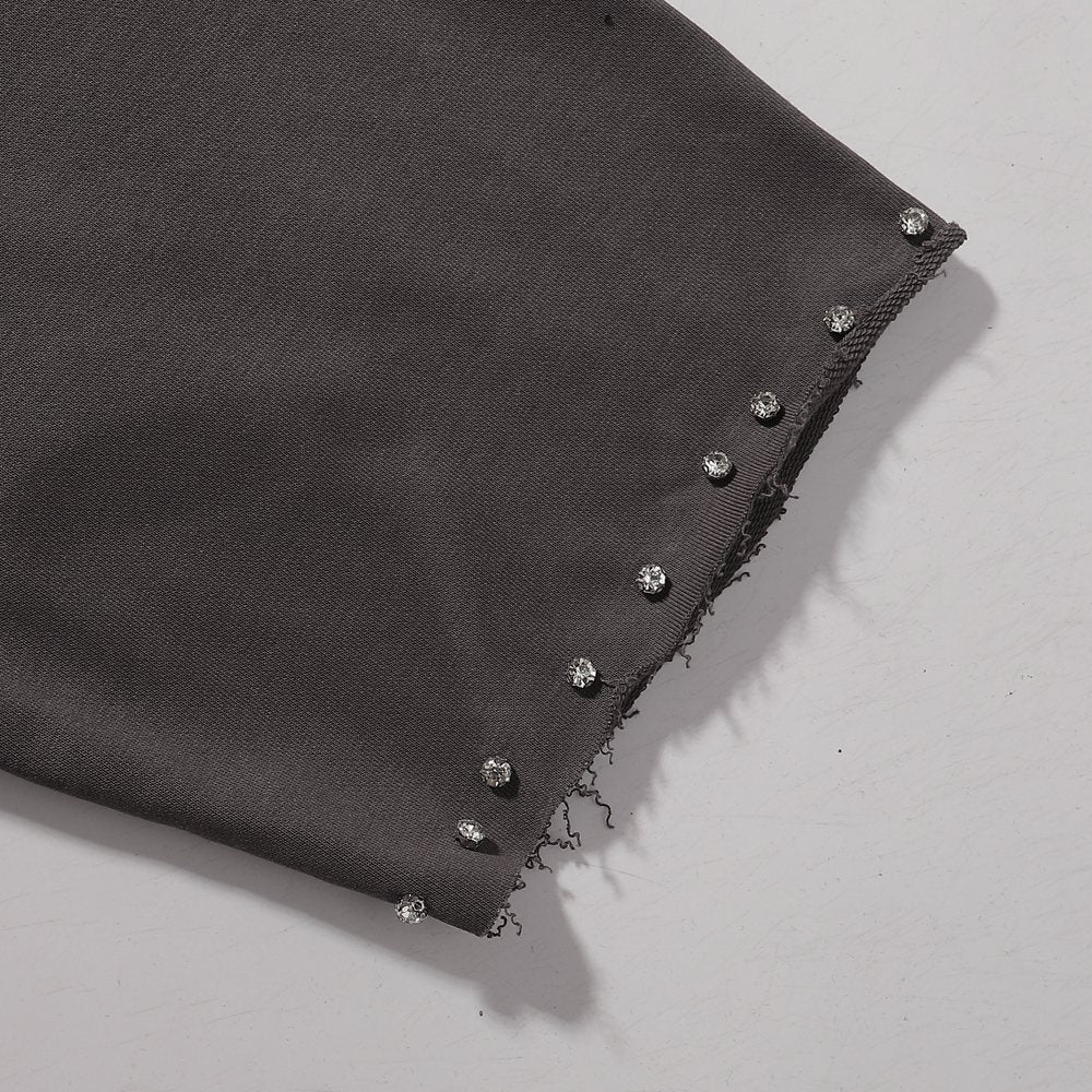 KLEEP Cherub Studded Trim Graphic T-Shirt — detail