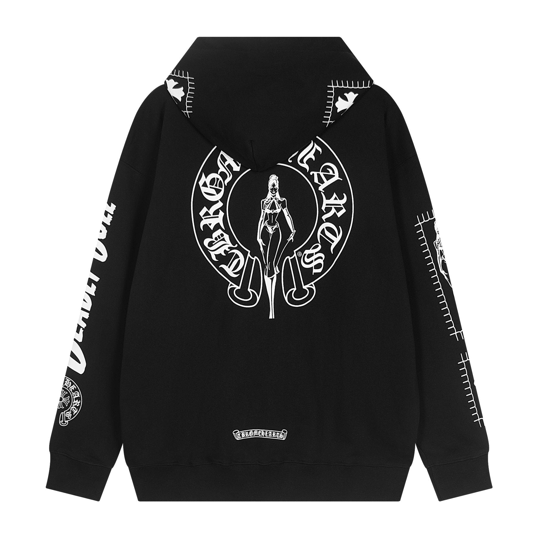 Chrome Hearts Cartoon Figure Graphic Hoodie — back