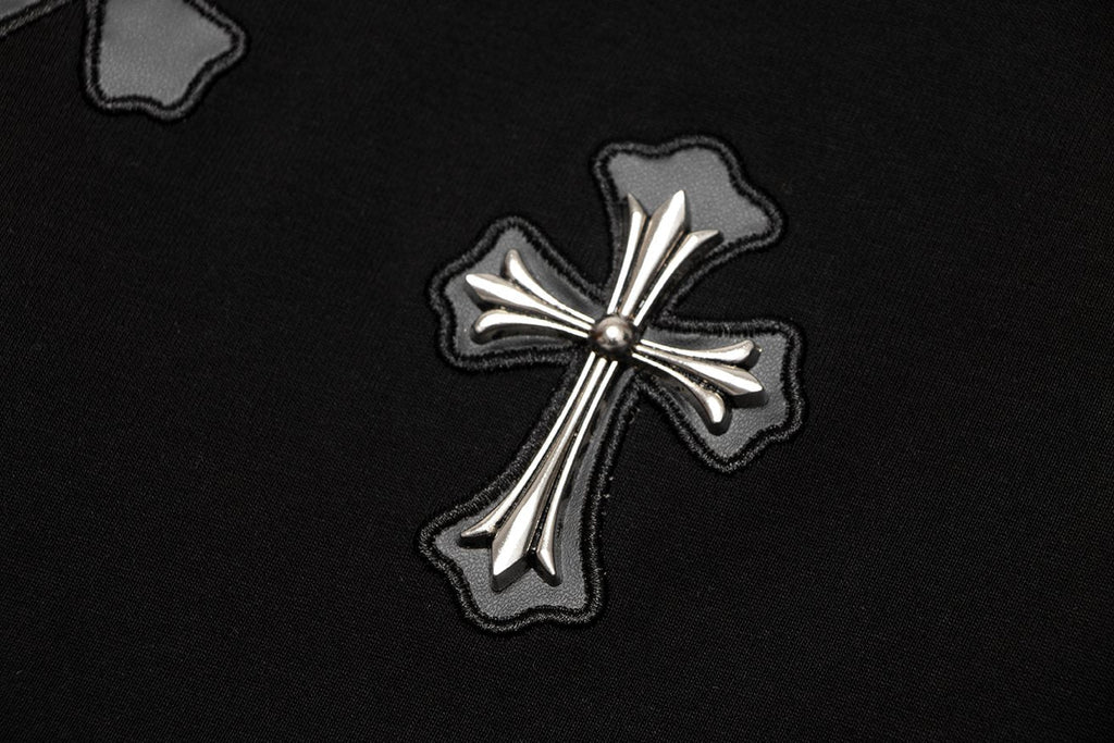 Chrome Hearts Cross Applique Short-Sleeve T-Shirt — detail
