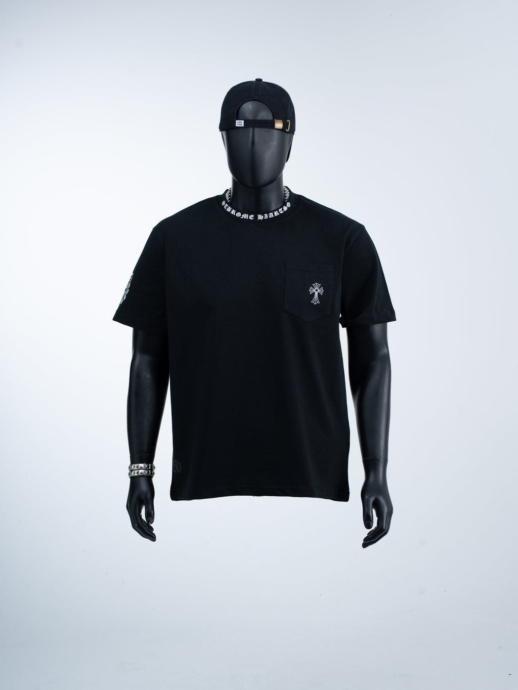 Chrome Hearts Sanskrit Cross Graphic T-Shirt — front