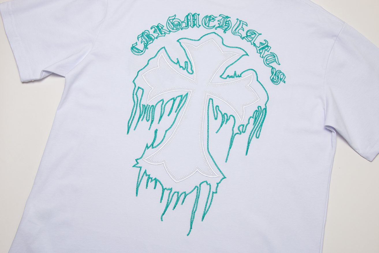 Chrome Hearts Sanskrit Cross Graphic T-Shirt — detail