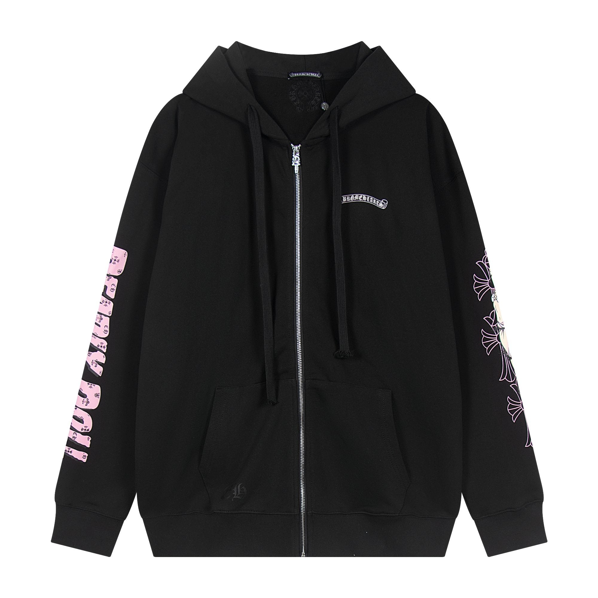 Chrome Hearts Anime Floral Zip-Up Hoodie — hero