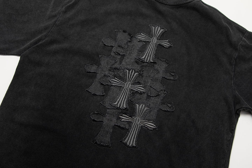 Chrome Hearts Tonal Cross Graphic T-Shirt — detail