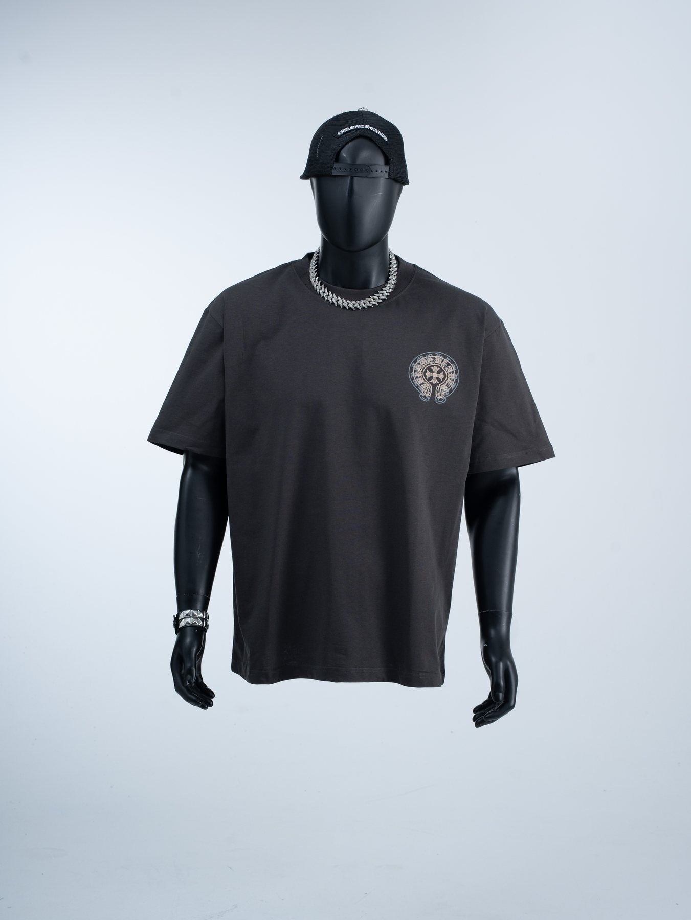 Chrome Hearts Horseshoe Cross Graphic T-Shirt — front
