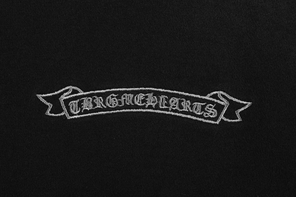 Chrome Hearts Distressed Cross Slogan Graphic Sweatshirt — detail