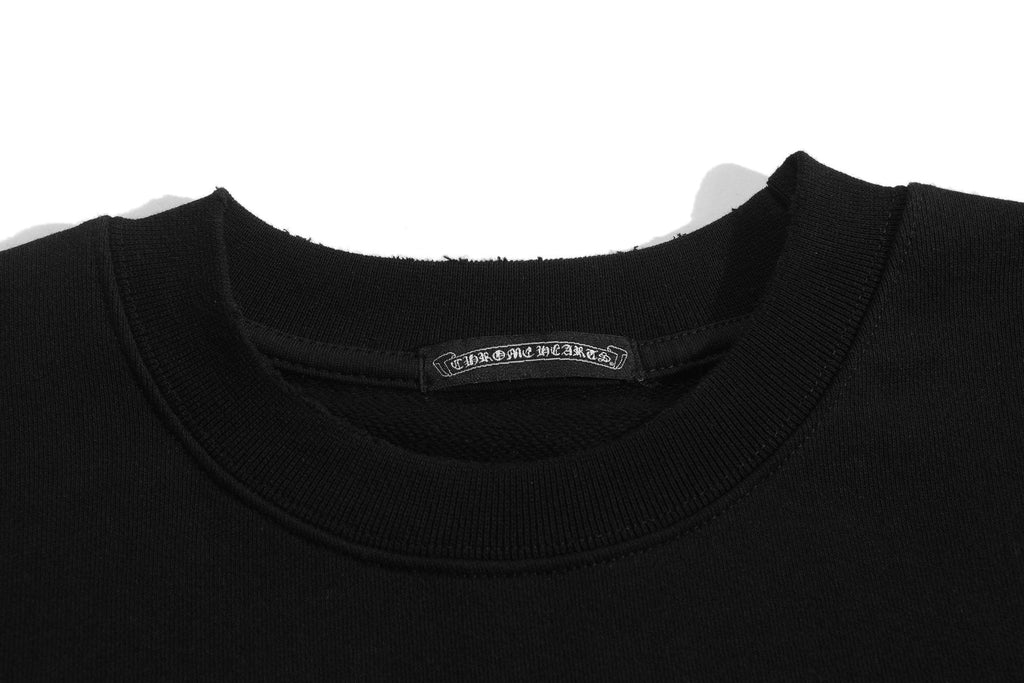 Chrome Hearts Cross Graphic Crewneck Sweatshirt — neck_label