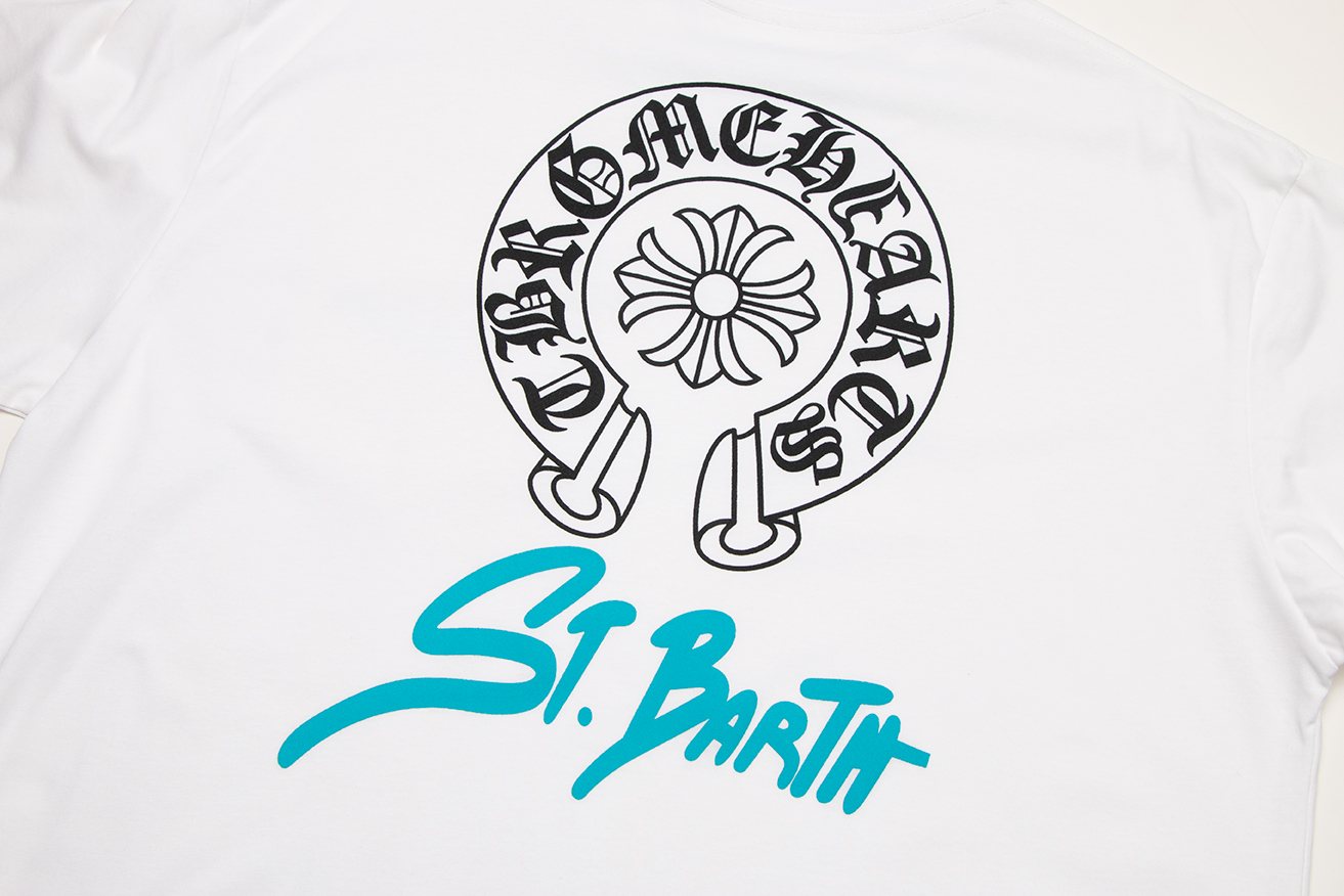 Chrome Hearts Horseshoe Floral Graphic T-Shirt — detail