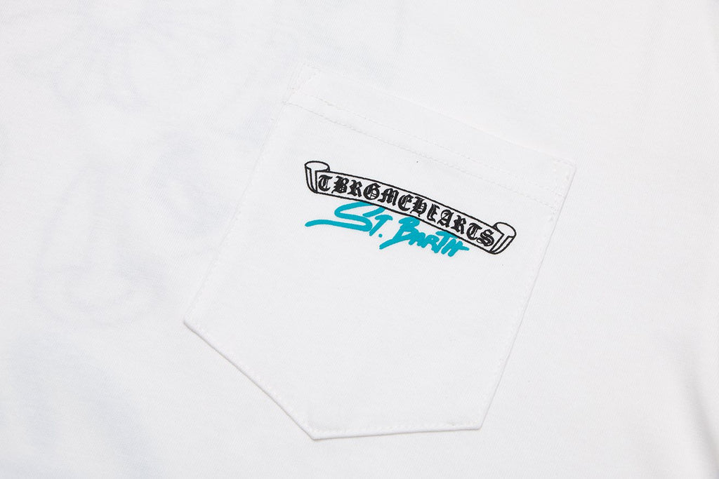 Chrome Hearts Horseshoe Floral Graphic T-Shirt — detail