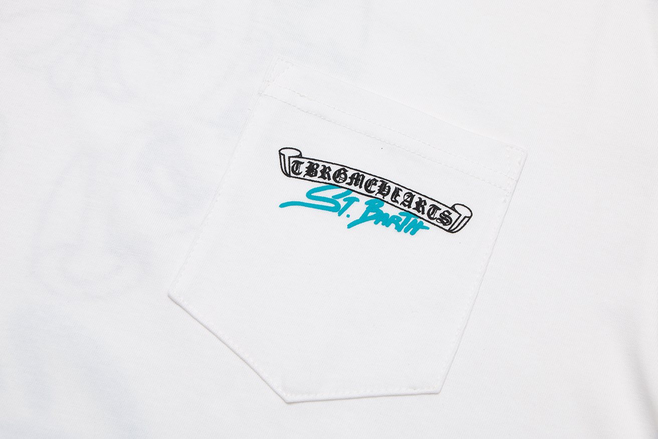 Chrome Hearts Horseshoe Floral Graphic T-Shirt — detail