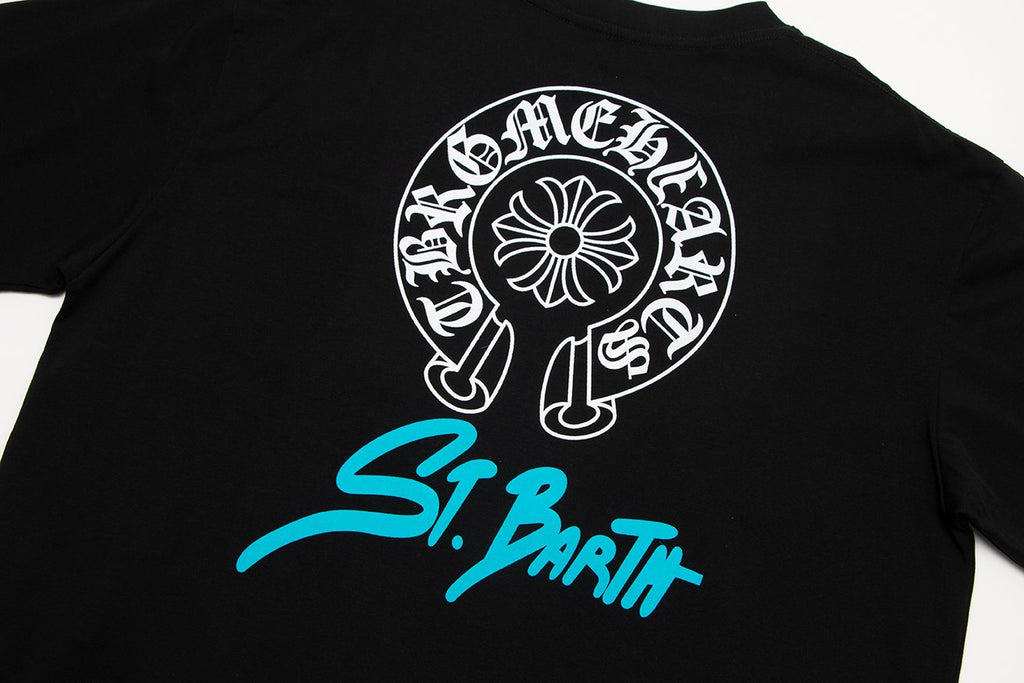 Chrome Hearts Horseshoe Floral Graphic T-Shirt — detail