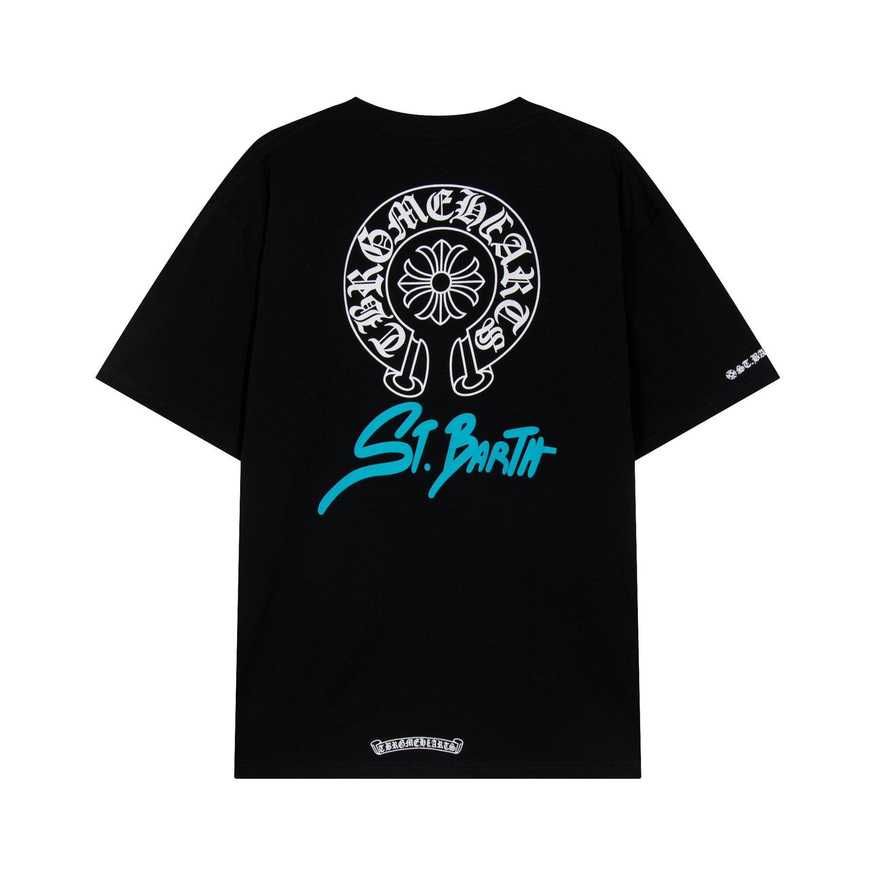 Chrome Hearts Horseshoe Floral Graphic T-Shirt — back