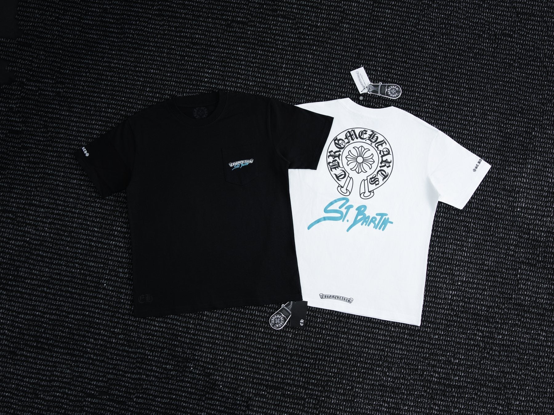 Chrome Hearts Horseshoe Floral Graphic T-Shirt — context