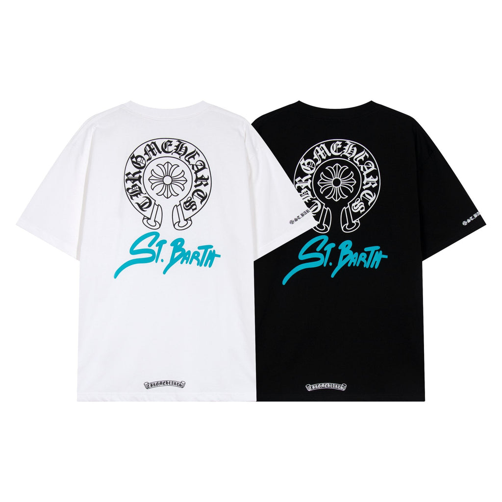 Chrome Hearts Horseshoe Floral Graphic T-Shirt — context
