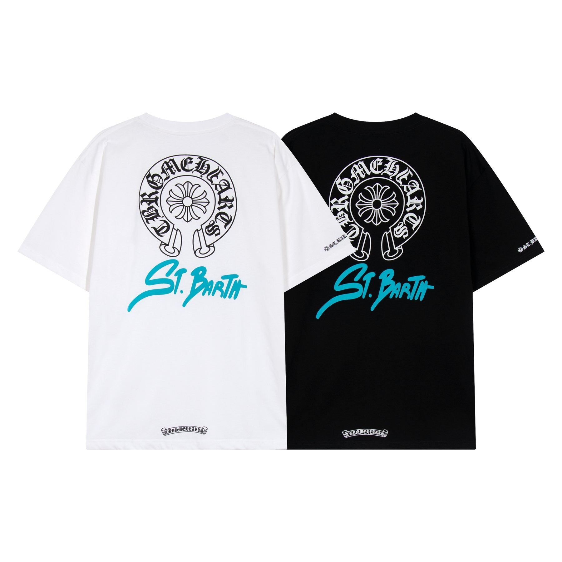 Chrome Hearts Horseshoe Floral Graphic T-Shirt — context