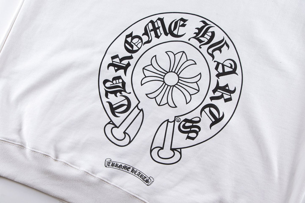 Chrome Hearts Rainbow Horseshoe Graphic Zip-Up Hoodie — detail