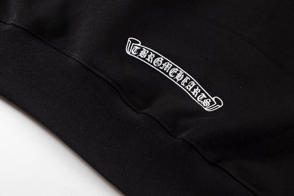 Chrome Hearts Horseshoe Cross Sanskrit Zip Hoodie — detail