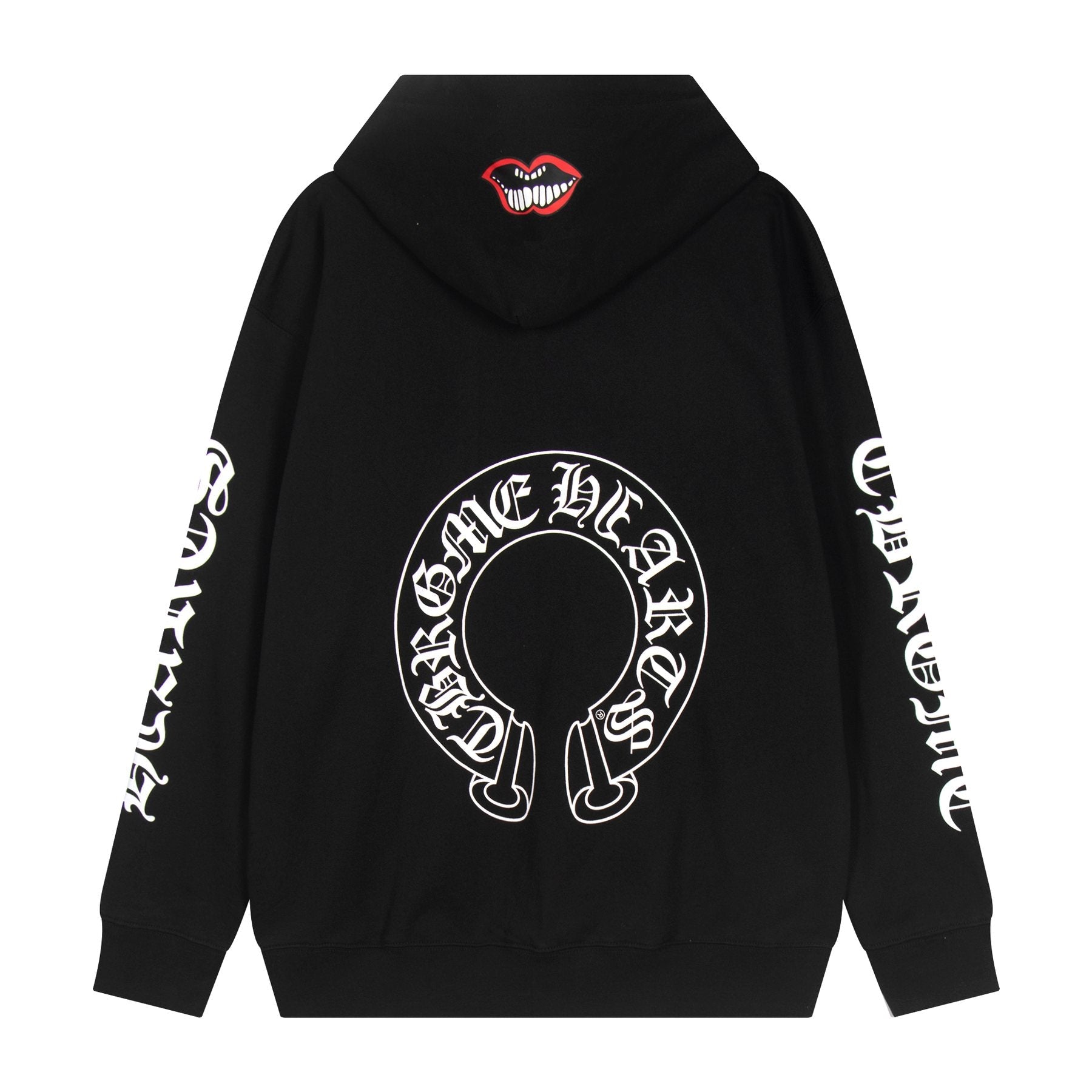 Chrome Hearts Slogan Graphic Hoodie — back