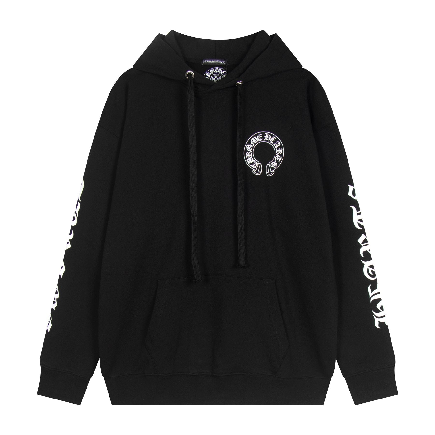 Chrome Hearts Slogan Graphic Hoodie — front