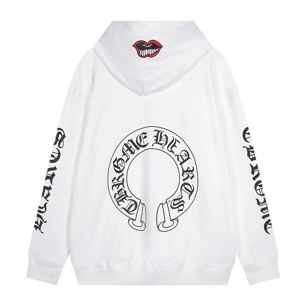 Chrome Hearts Slogan Graphic Hoodie — back