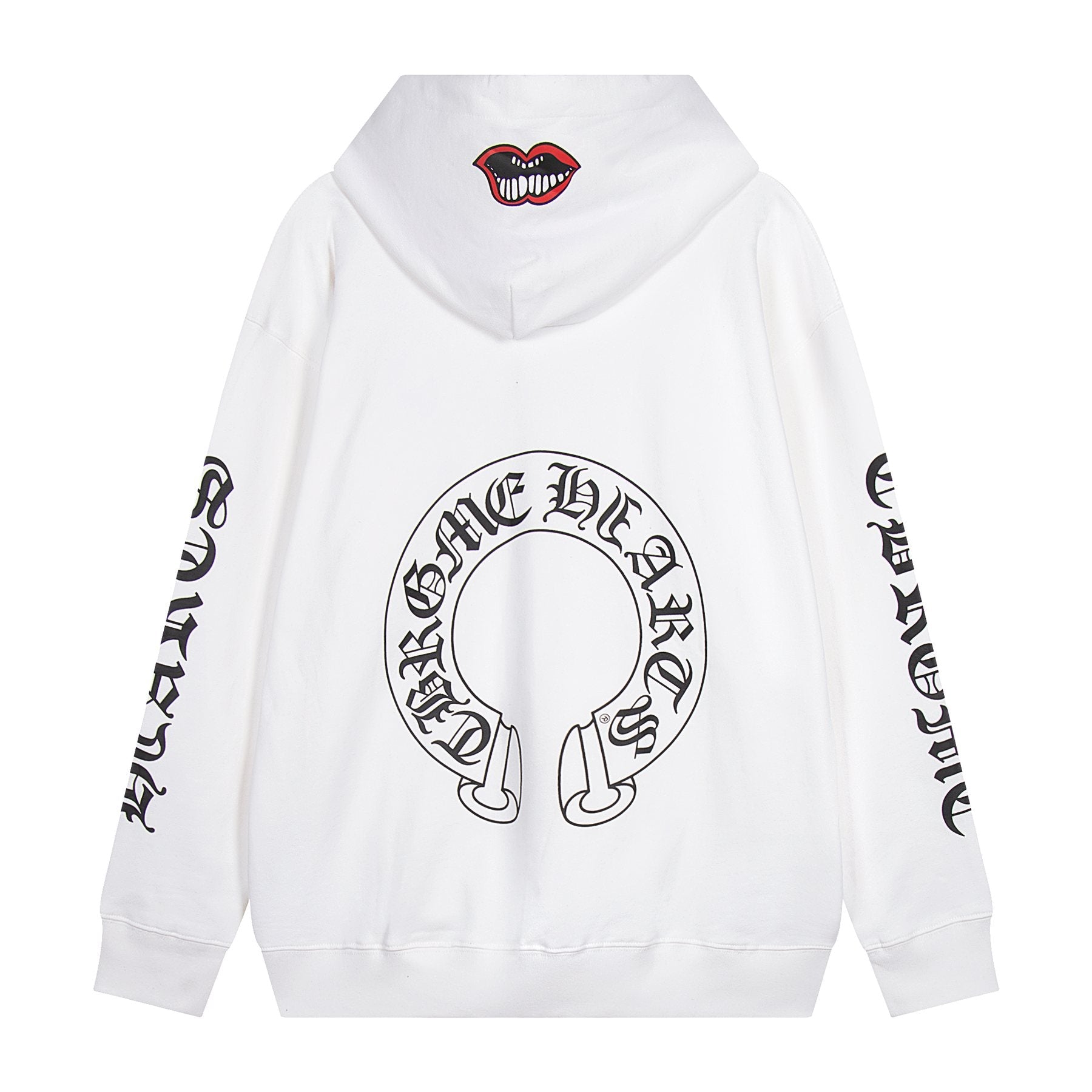 Chrome Hearts Slogan Graphic Hoodie — back