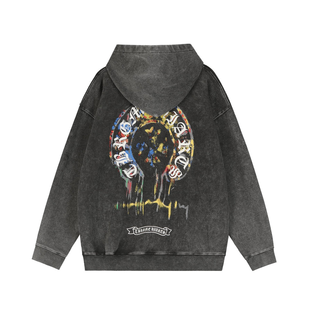 Chrome Hearts Sanskrit Graphic Pullover Hoodie — back