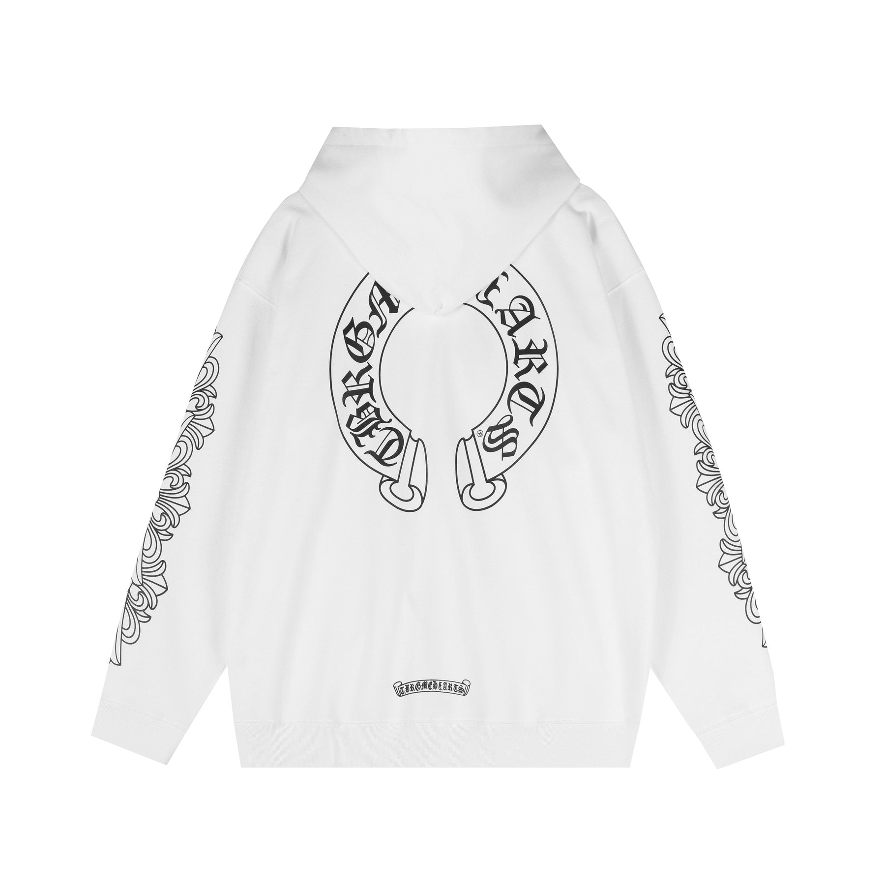 Chrome Hearts Horseshoe Graphic Zip Hoodie — back