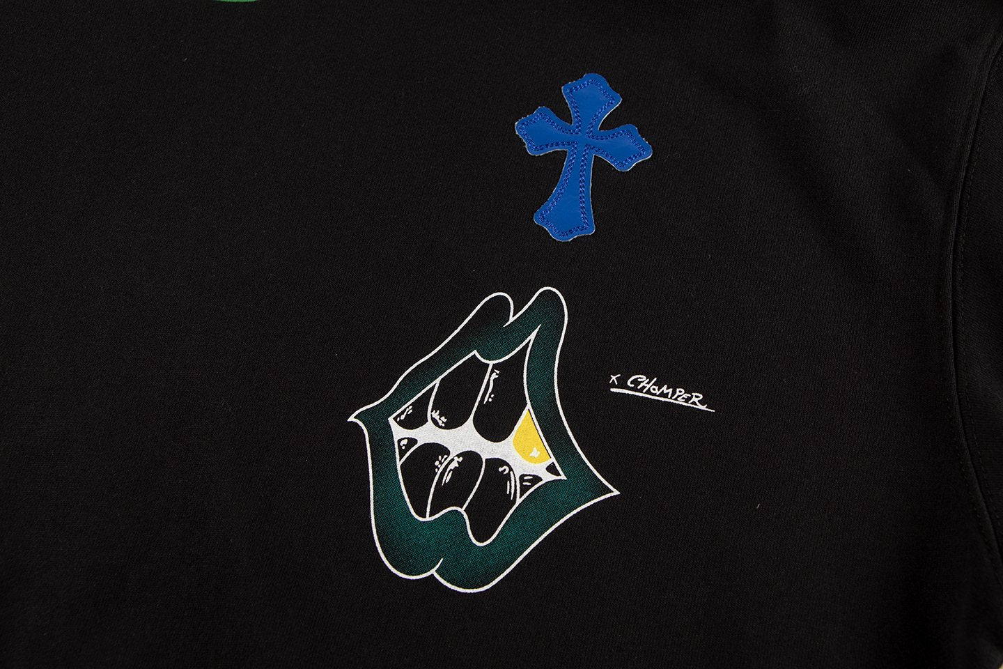Chrome Hearts Cross Graphic Pullover Hoodie - Black — detail