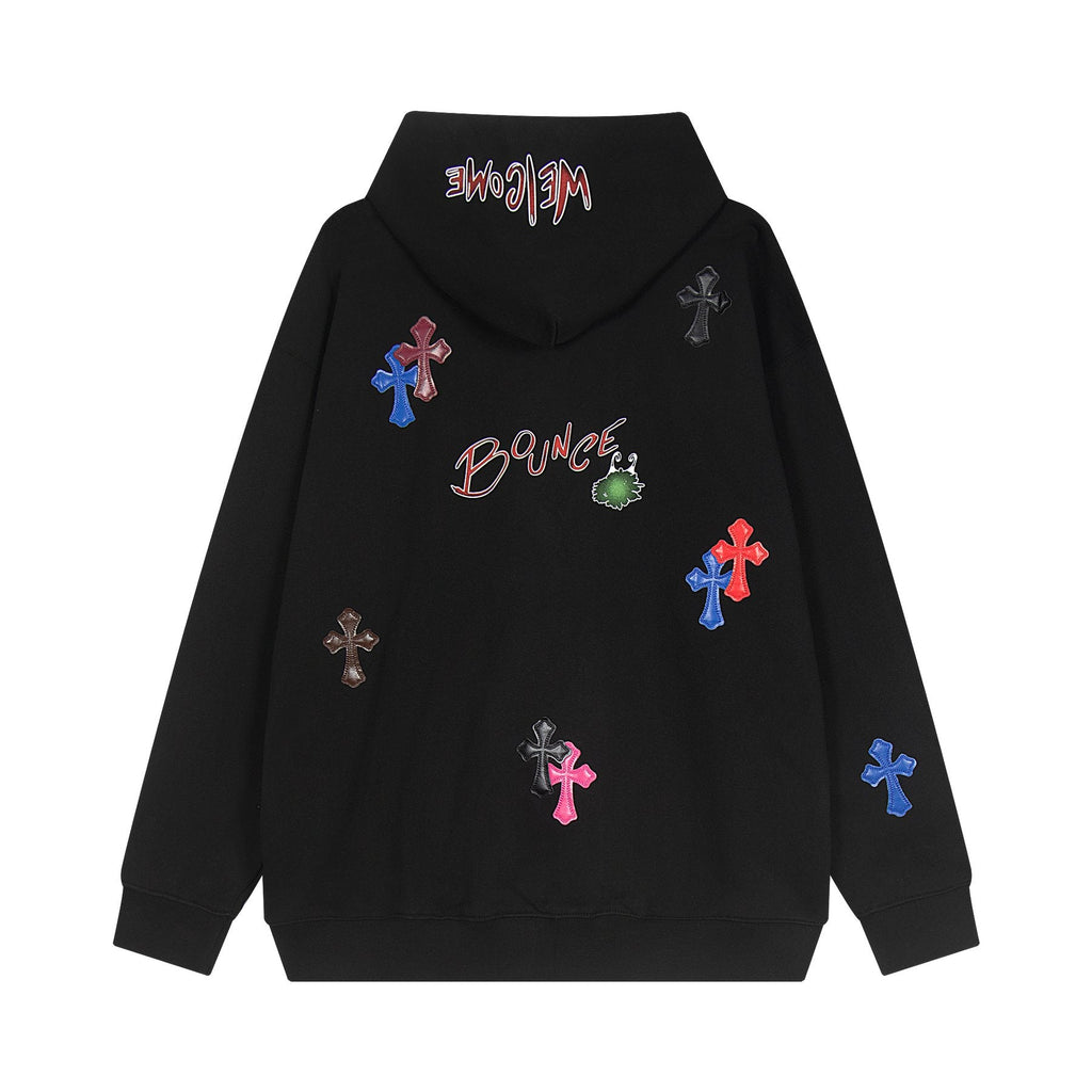 Chrome Hearts Cross Graphic Pullover Hoodie - Black — back