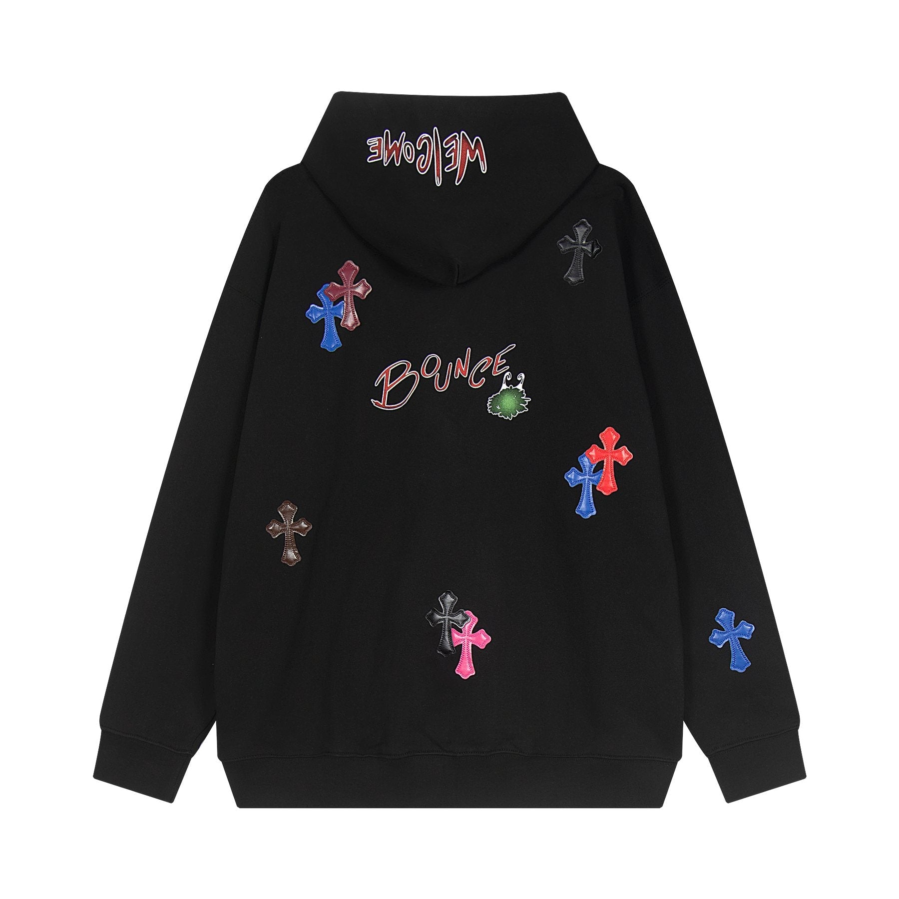 Chrome Hearts Cross Graphic Pullover Hoodie - Black — back