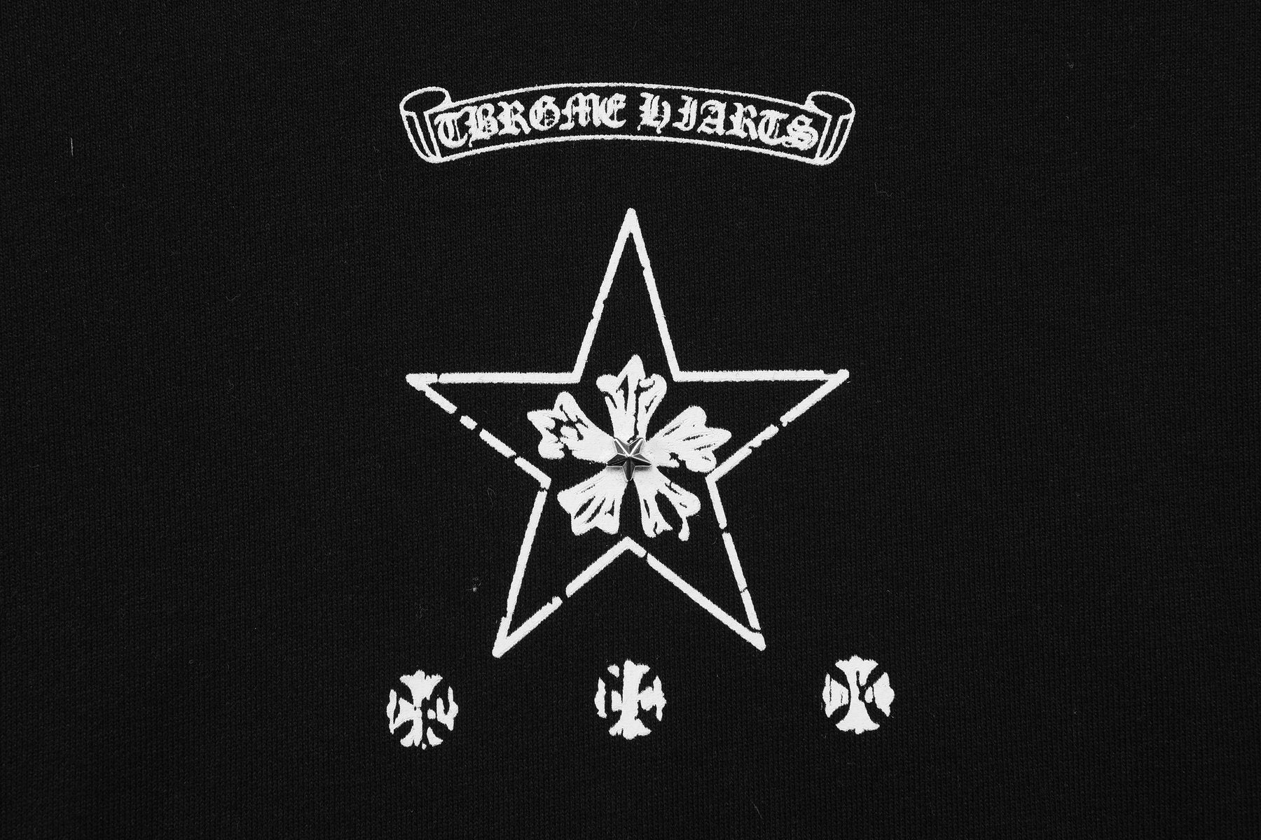 Chrome Hearts Gothic Motif Crewneck Sweatshirt — detail