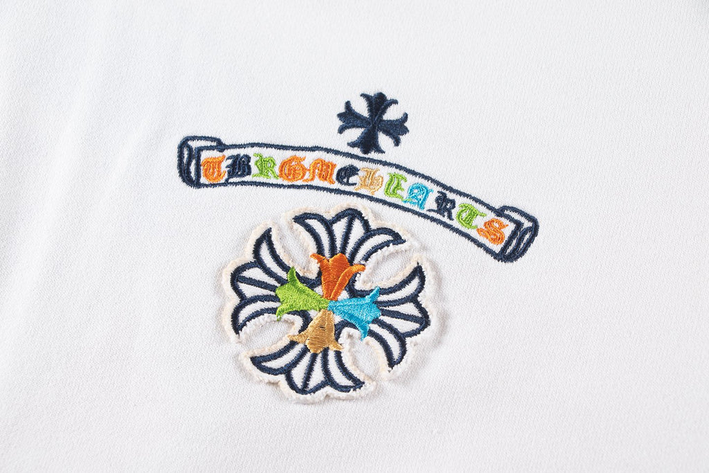 Chrome Hearts Rainbow Logo Embroidered Hoodie — detail