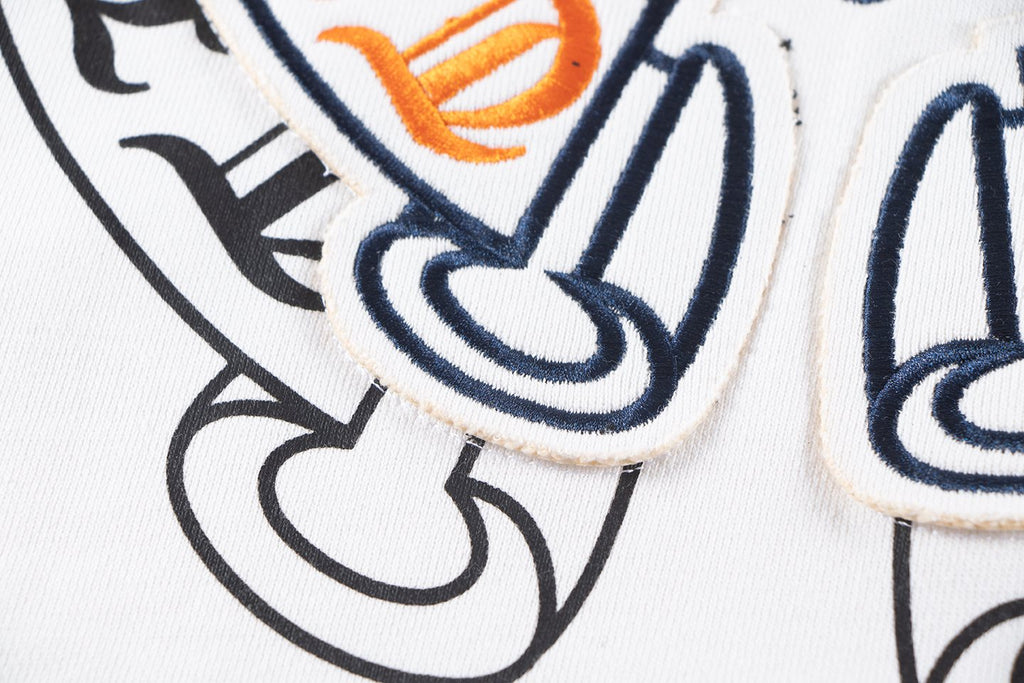 Chrome Hearts Rainbow Logo Embroidered Hoodie — detail