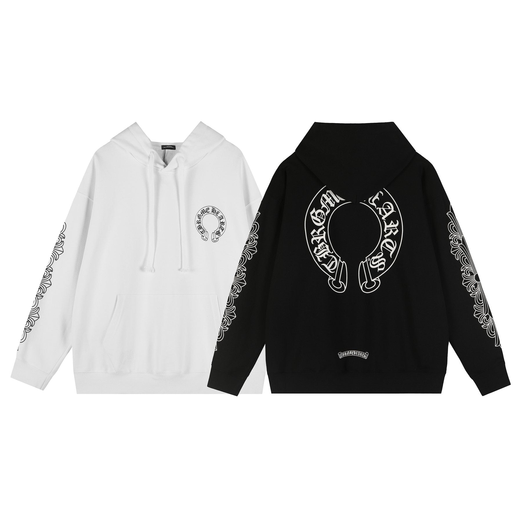 Chrome Hearts Horseshoe Graphic Pullover Hoodie — comparison