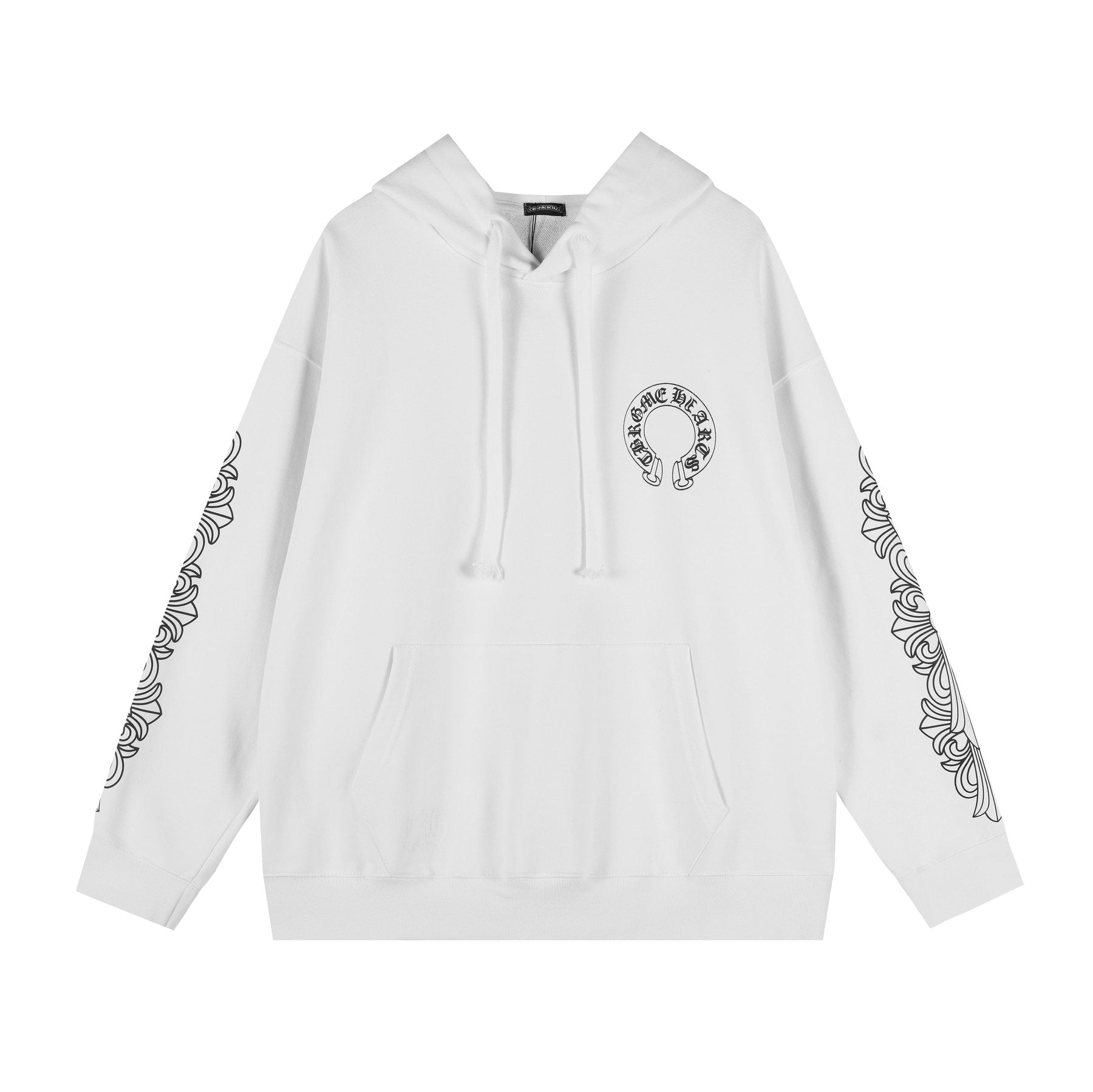 Chrome Hearts Horseshoe Graphic Pullover Hoodie — front