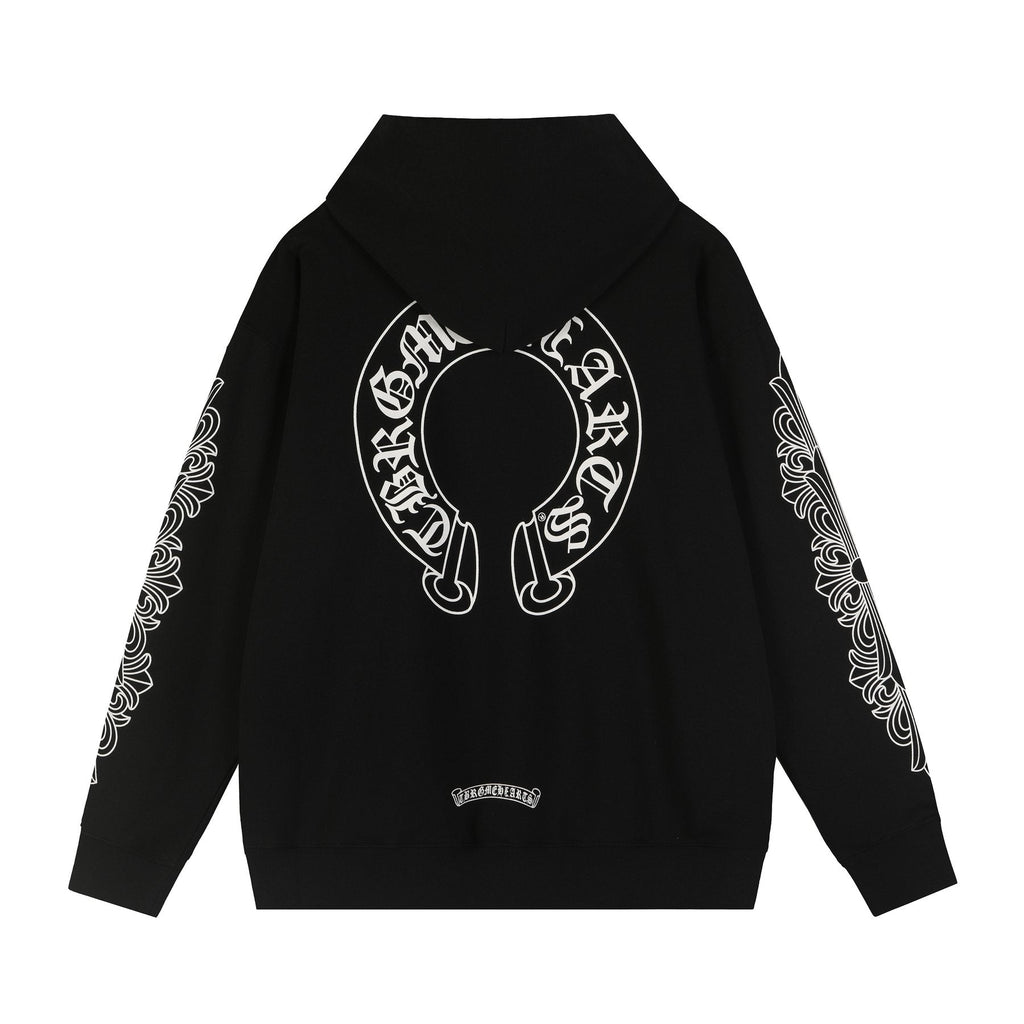 Chrome Hearts Horseshoe Graphic Pullover Hoodie — back