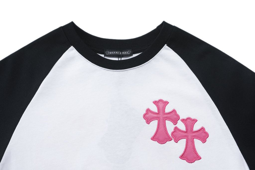 Chrome Hearts Cross Graphic Raglan Long-Sleeve T-Shirt — detail