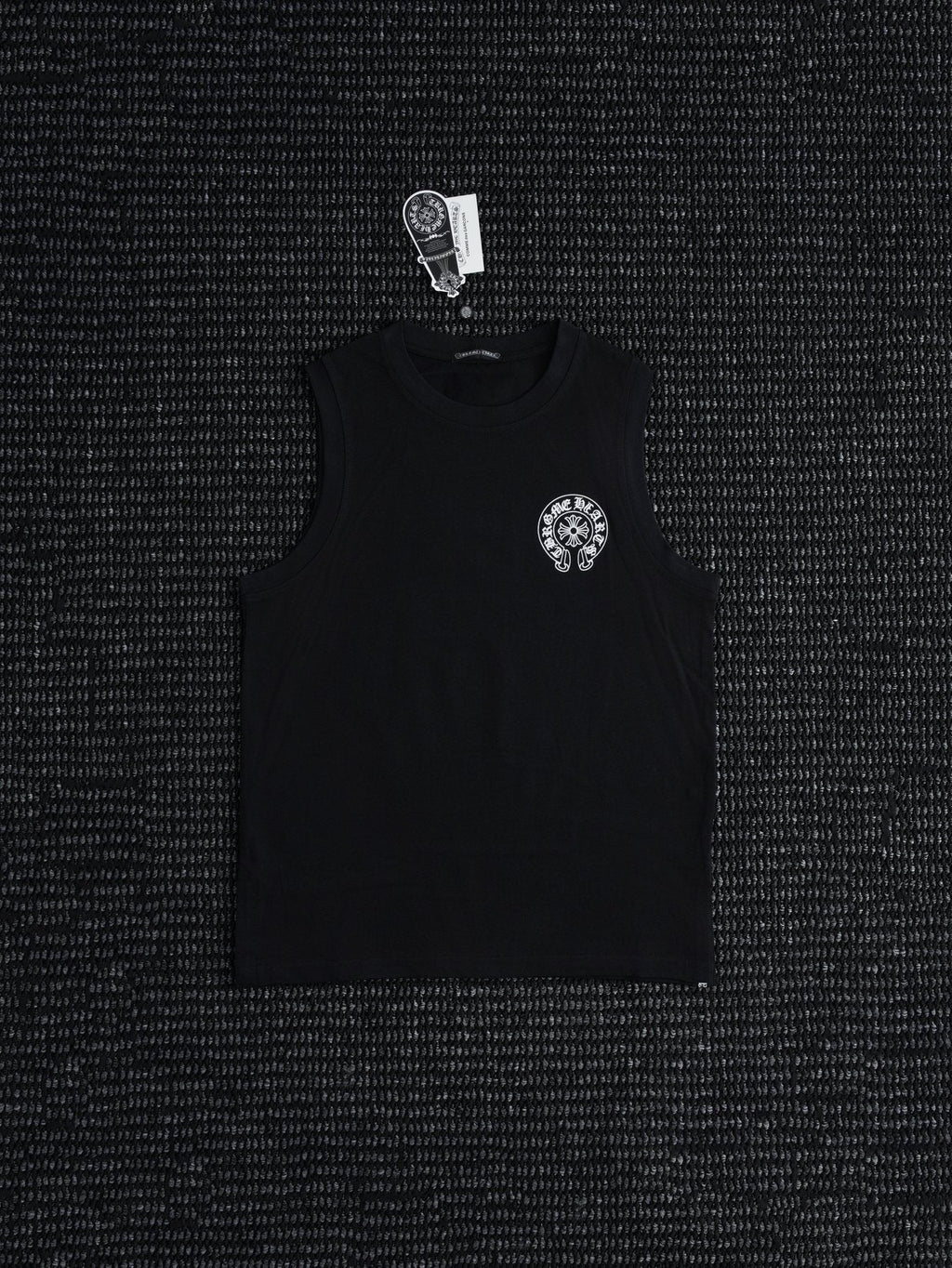 Chrome Hearts Rainbow Horseshoe Graphic Sleeveless T-Shirt — front