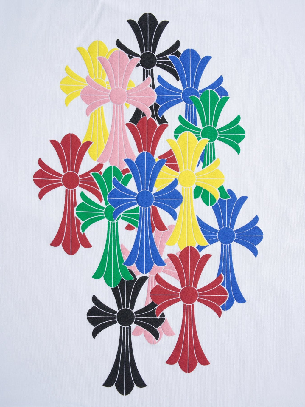 Chrome Hearts Sanskrit Rainbow Cross Graphic T-Shirt — detail