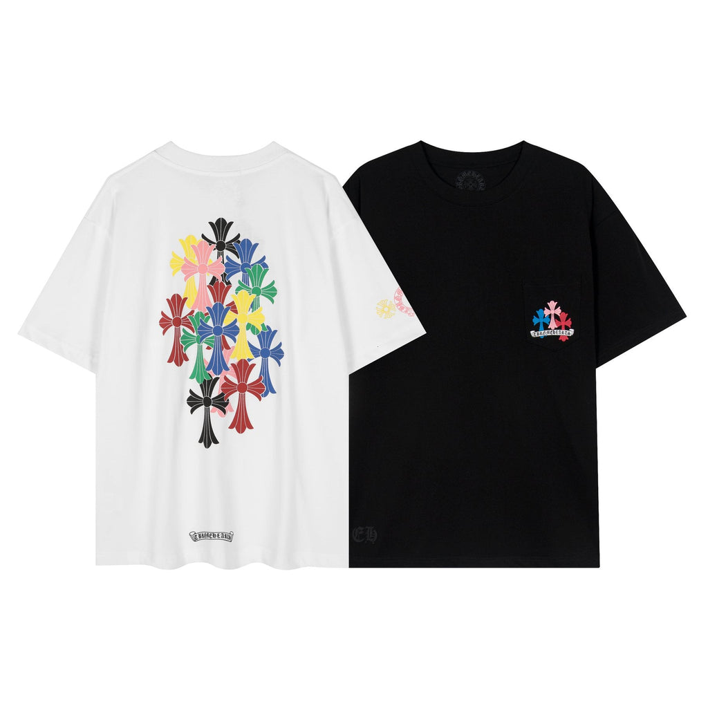 Chrome Hearts Sanskrit Rainbow Cross Graphic T-Shirt — comparison