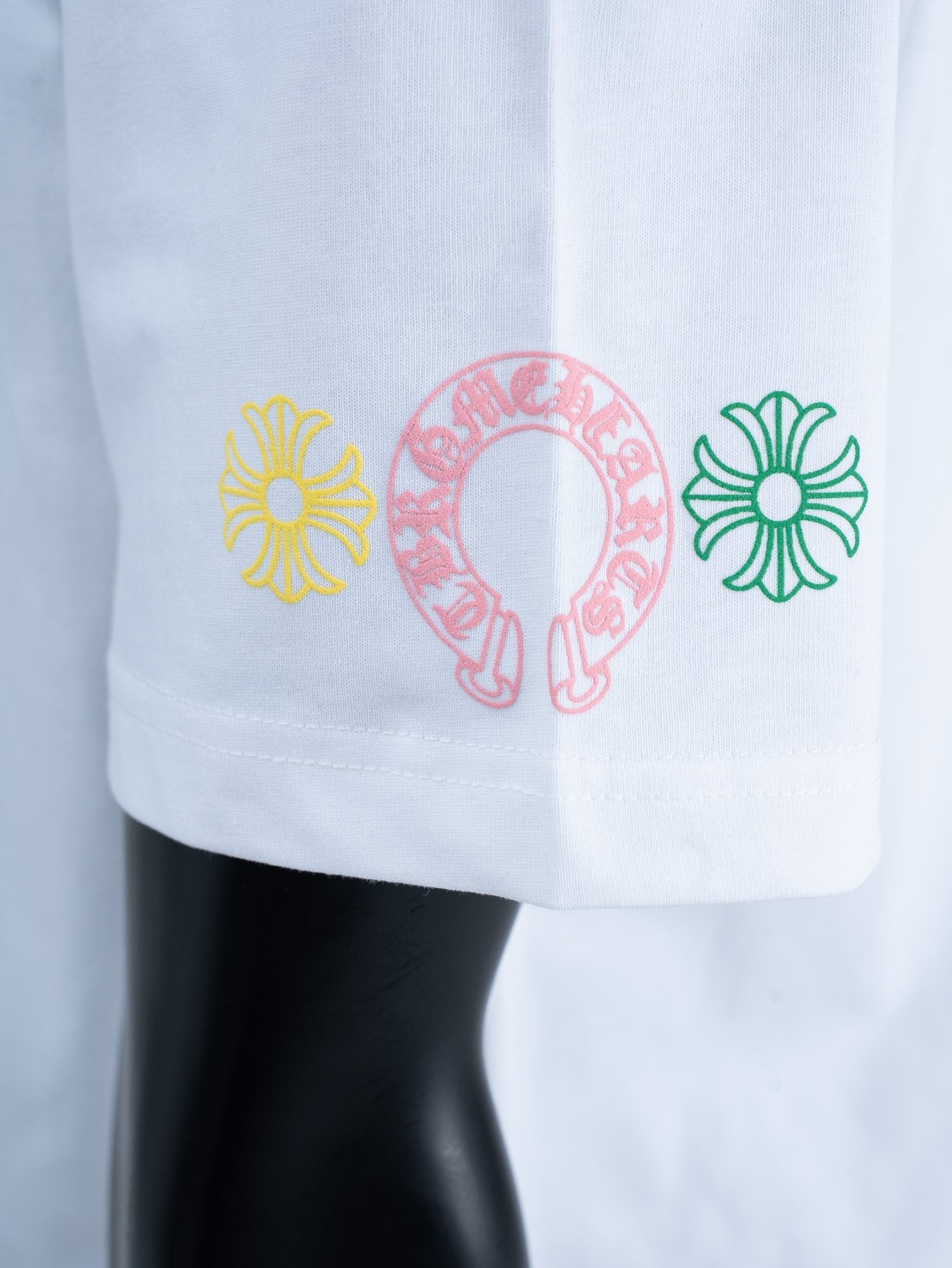 Chrome Hearts Sanskrit Rainbow Cross Graphic T-Shirt — detail