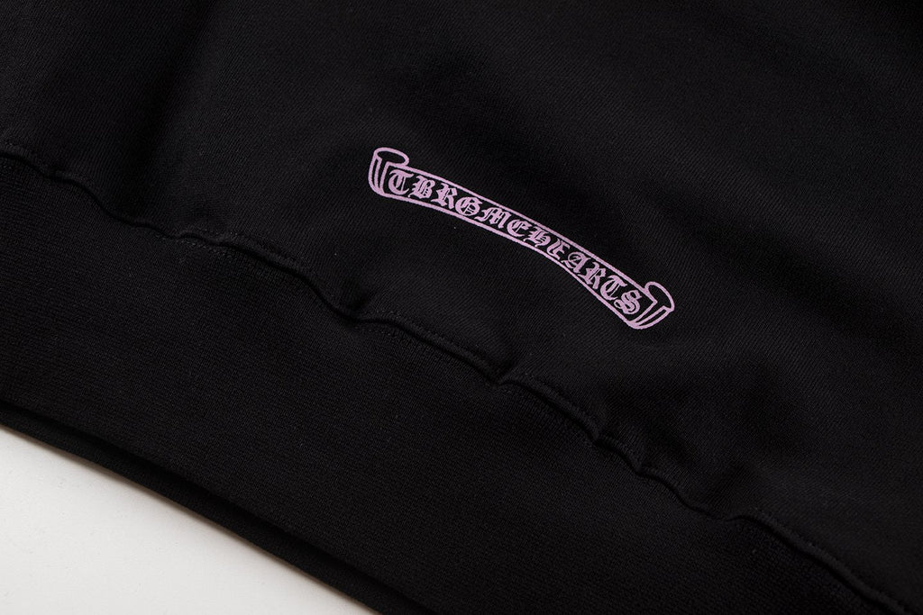 Chrome Hearts Pink Gothic Graphic Hoodie — detail