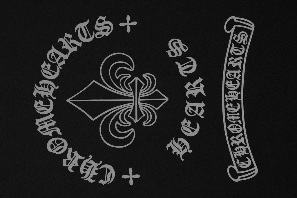 Chrome Hearts Fleur-De-Lis Crest Graphic T-Shirt — fabric_closeup