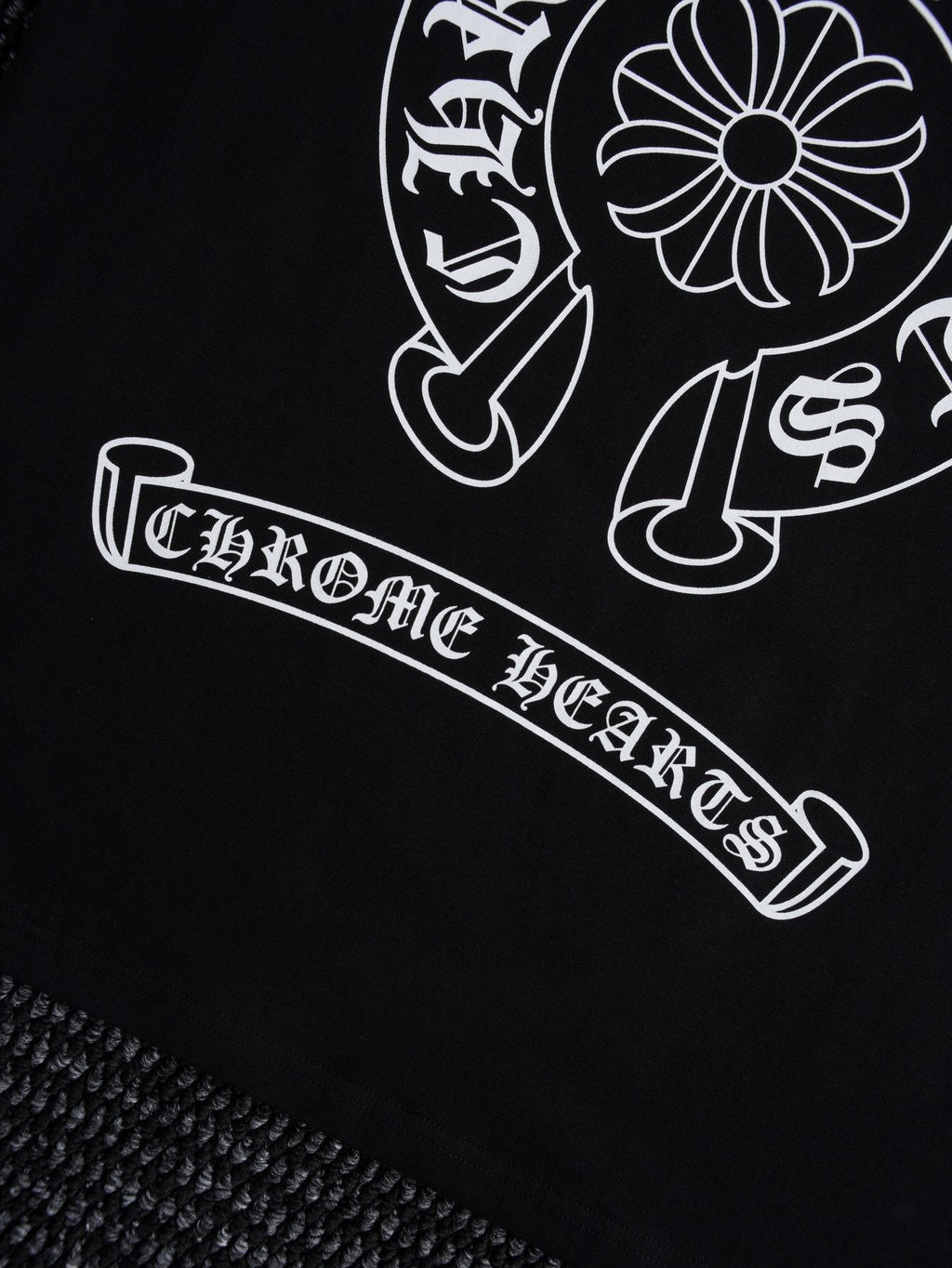 Chrome Hearts Horseshoe Floral Graphic T-Shirt — detail