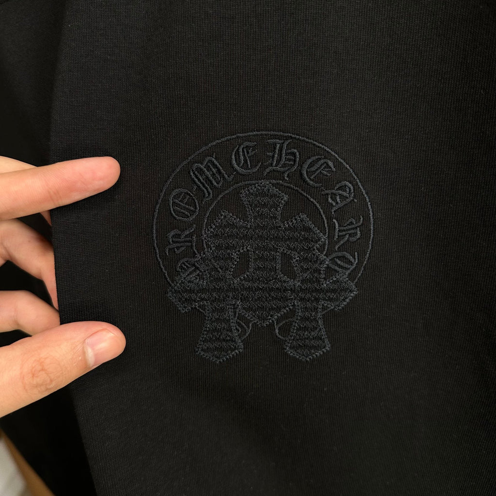 Chrome Hearts Rhinestone Slogan Graphic T-Shirt — detail