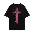 Chrome Hearts Pink Flame Cross Graphic T-Shirt — hero