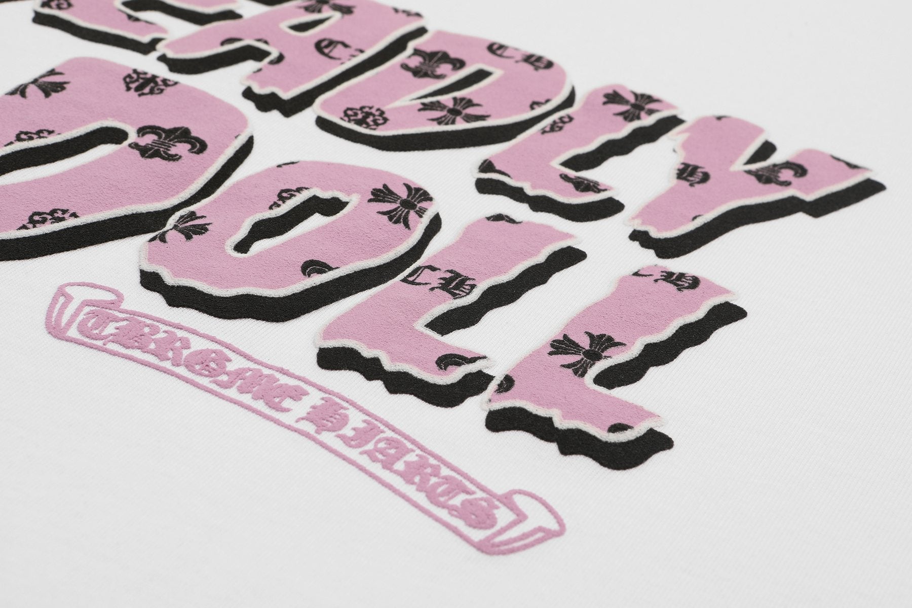 Chrome Hearts Deadly Doll Girl Graphic Short-Sleeve T-Shirt — detail