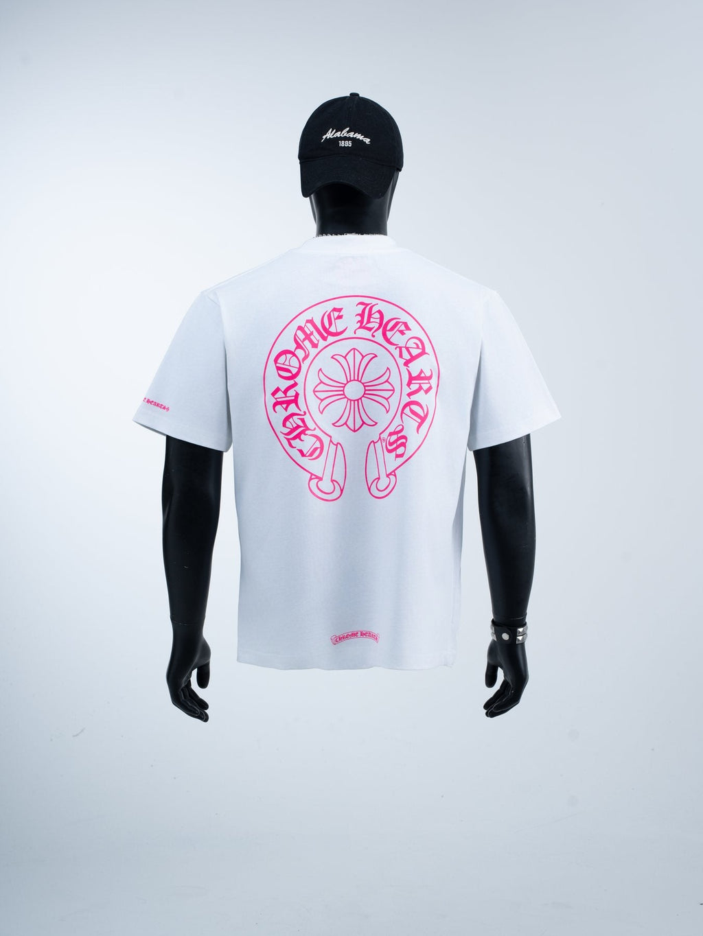 Chrome Hearts Pink Back Graphic Pocket T-Shirt — back