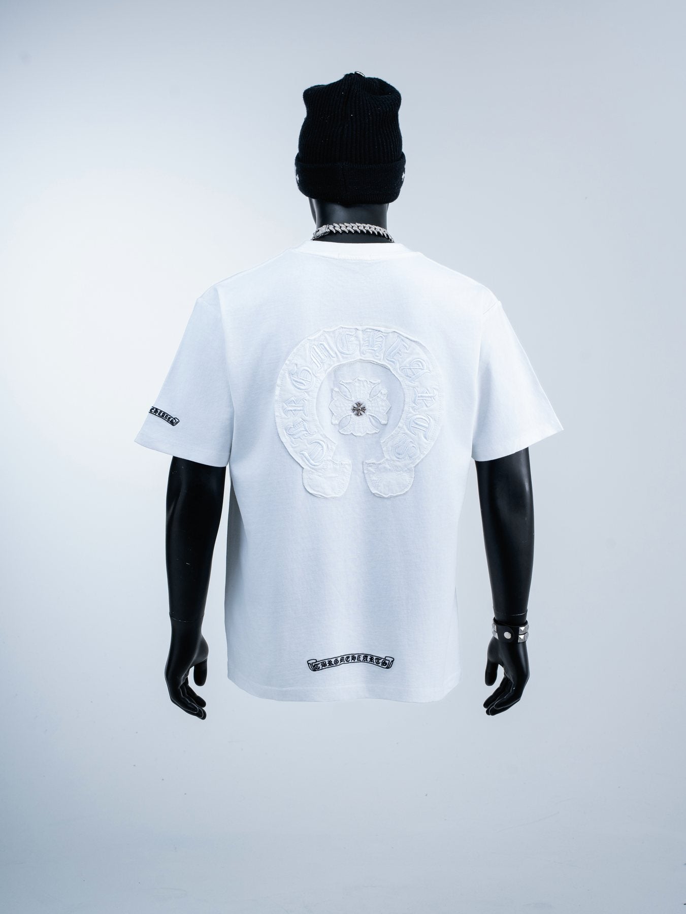Chrome Hearts Horseshoe Floral Graphic T-Shirt — context