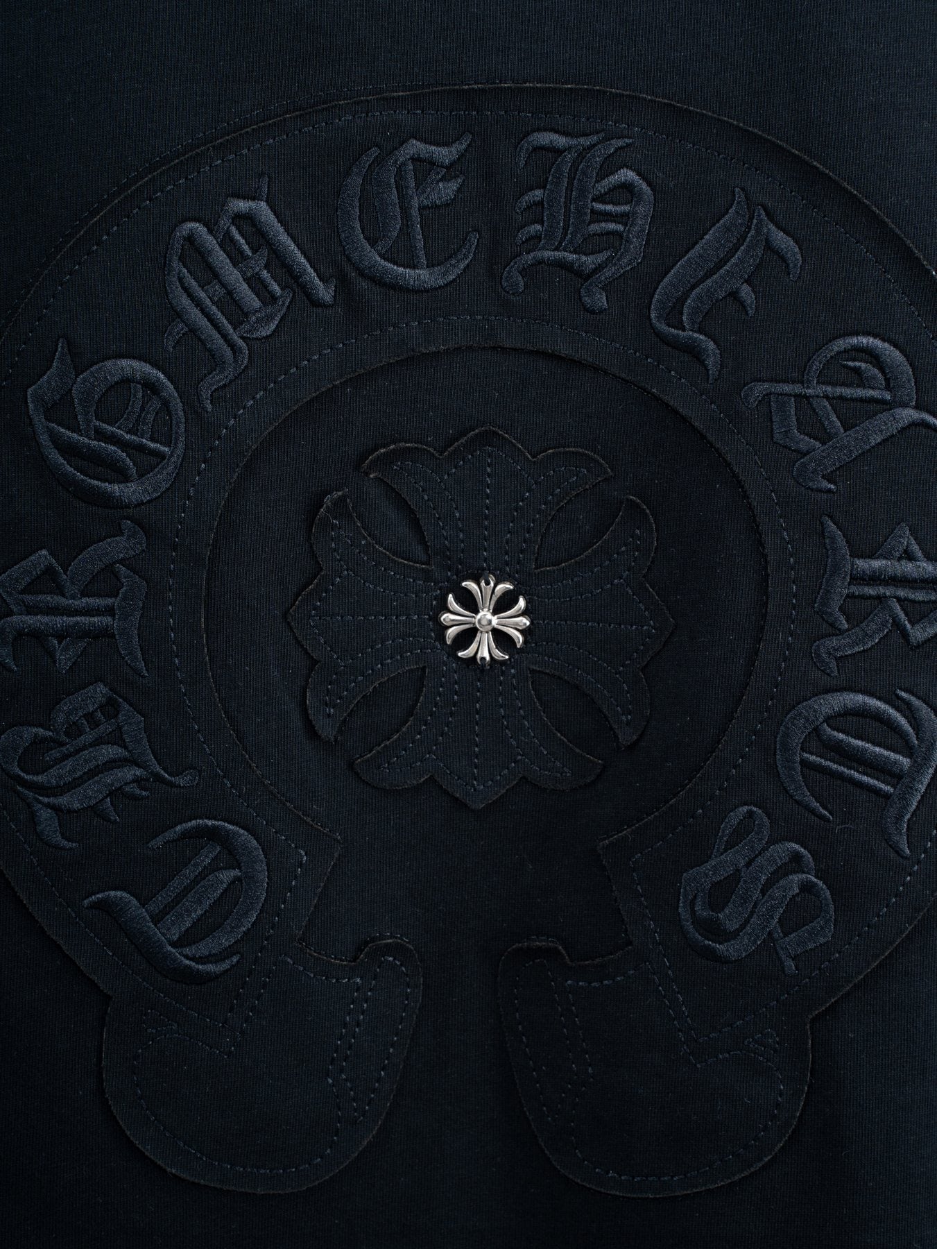 Chrome Hearts Horseshoe Floral Graphic T-Shirt — detail