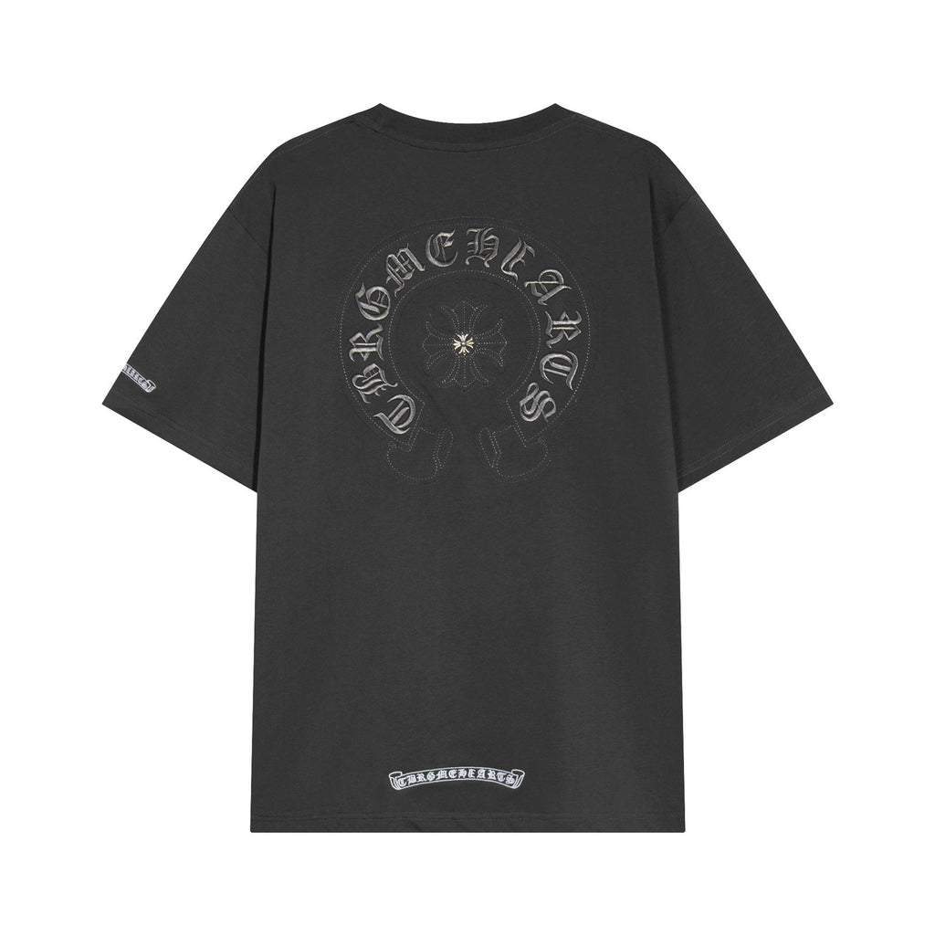 Chrome Hearts Horseshoe Floral Graphic T-Shirt — back